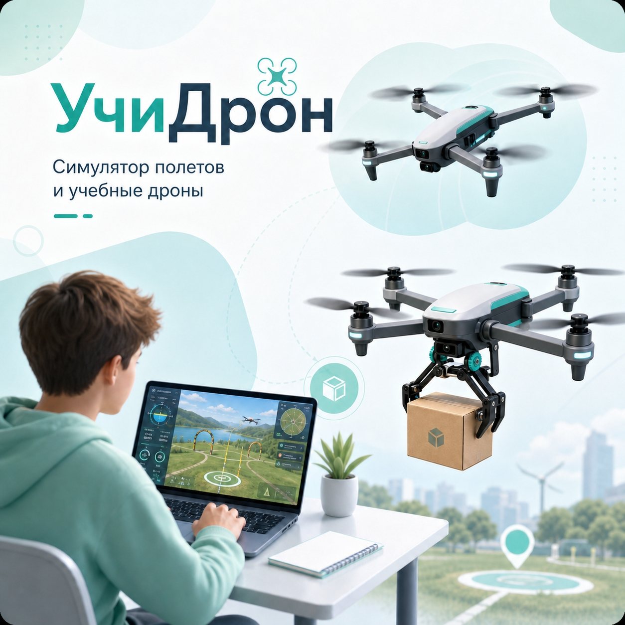 Симулятор полётов УчиДрон для безопасной тренировки